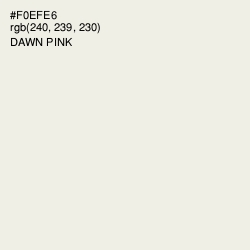 #F0EFE6 - Dawn Pink Color Image